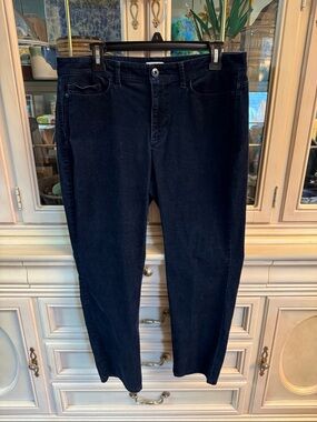 J. Jill Navy Straight-Leg Corduroy Pants